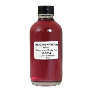 Blazing Warrior (Men) Body Oil 4 oz Fragrance All Natural Scent